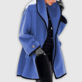 Dorothea | Weiche Wolljacke mit Kontrastborte
