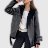 Sabina | Gefütterte Lederjacke Jacke