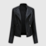 Sylvia | Lederjacke im Biker-Schnitt
