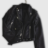 Astrid | Klassische Bikerjacke aus PU-Leder