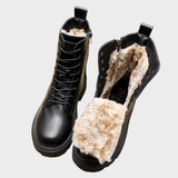 Waltraud | Gefütterte Schnür Stiefel