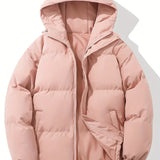Heidi | Gesteppte Kapuzenjacke in Puderrosa