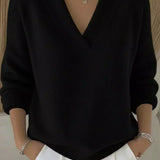 Reinhild | Weicher V-Ausschnitt Pullover