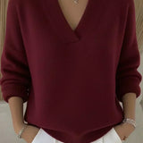 Reinhild | Weicher V-Ausschnitt Pullover