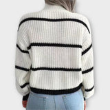 Chavala - Pull à col roulé rayé
