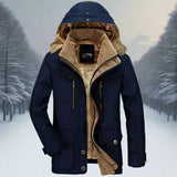 Gerda | Warme Kapuzen-Winterjacke mit Fellfutter