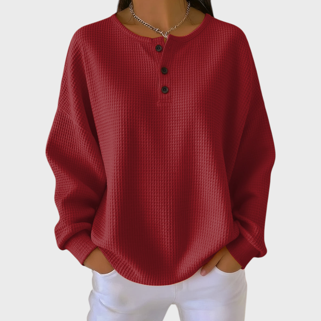 Elisabeth | Pullover aus weichem Waffelstrick