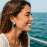 Boucles d'oreilles Étoiles et Fond Marin