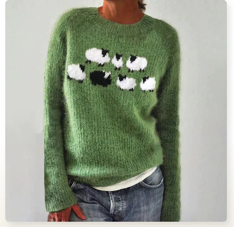Sieglinde | Norwegisch gemusterter Kabelstrick Pullover