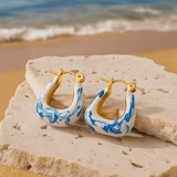 Boucles d'oreilles en résine couleur Kullans