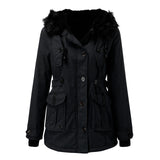 Gisela | Winterliche Parka mit Kunstfellkapuze Jacke