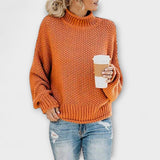 Fleur Rousse - Pull épais à col montant