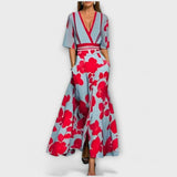 Elise - Robe fourreau à fleurs élégante