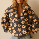Daisy - Fleece-Blumenpullover