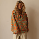 Daisy - Fleece-Blumenpullover