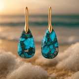 Boucles d'oreilles turquoise Matta