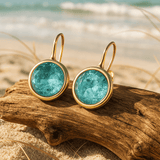 Boucles d'oreilles en forme de goutte marine