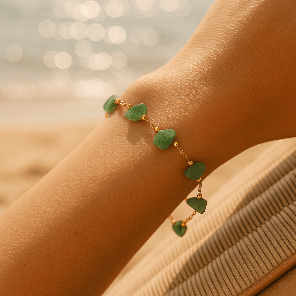 Bracelet avec des fragments marins