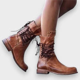Cordula | Geschnürte Vintage-Stiefel