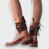 Cordula | Geschnürte Vintage-Stiefel