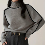 Karin | Rippstrick-Rollkragenpullover