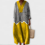 Julia - Robe élégante au design géométrique
