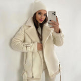 Sabina | Gefütterte Lederjacke Jacke