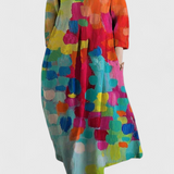 Ana - Robe fluide avec motif