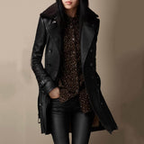 Cordula | Lederjacke mit Teddykragen