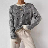 Irene | Oversized Wellenstrick Pullover