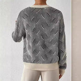 Irene | Oversized Wellenstrick Pullover