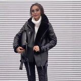 Sabina | Gefütterte Lederjacke Jacke