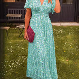 Elis – Langes, luftiges Kleid mit floralem Muster