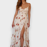 Sónia - Robe midi à motif floral
