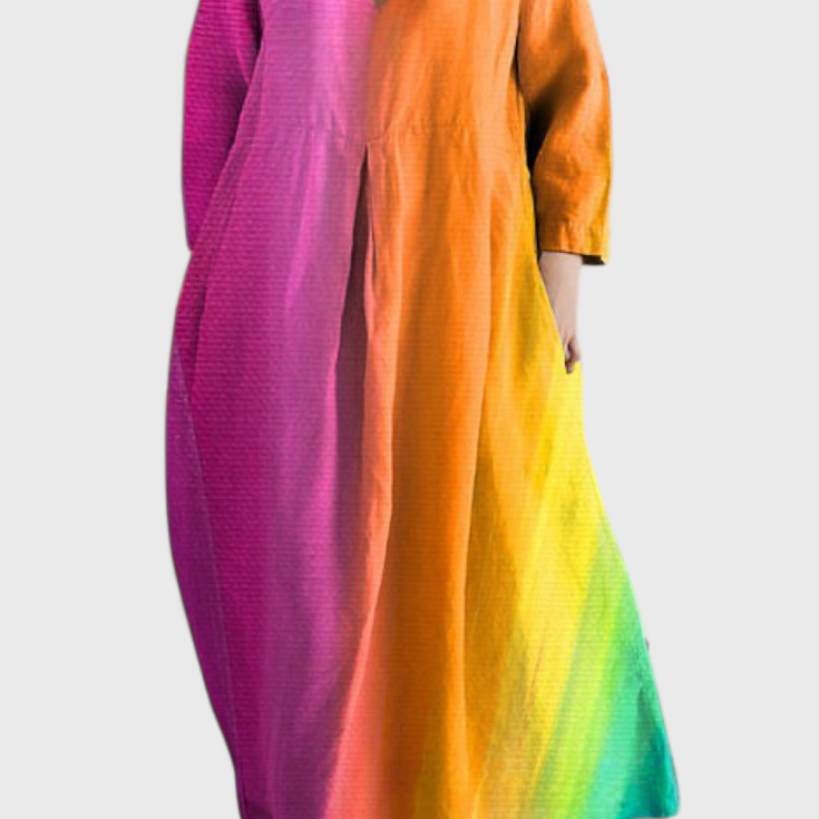 Ana - Robe fluide avec motif