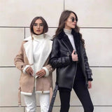 Sabina | Gefütterte Lederjacke Jacke