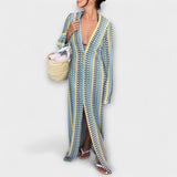 Elina – Robe maxi avec décolleté en V et ambiance de vacances