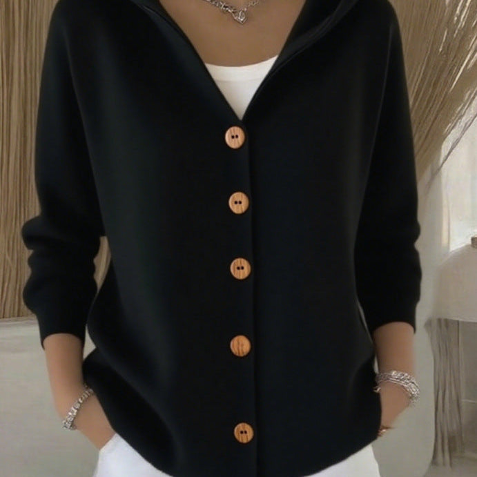 Marlene | Kuschelige Kapuzen-Strickjacke