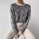 Irene | Oversized Wellenstrick Pullover