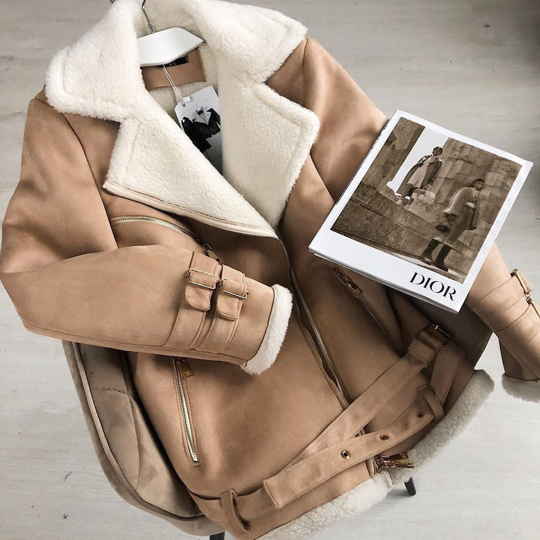 Sabina | Gefütterte Lederjacke Jacke