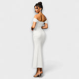 Ione - Robe Bodycon à Épaules Dégagées