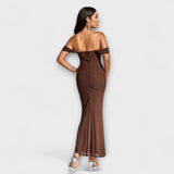 Ione - Robe Bodycon à Épaules Dégagées