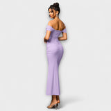 Ione - Robe Bodycon à Épaules Dégagées