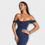 Ione - Robe Bodycon à Épaules Dégagées
