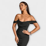 Ione - Robe Bodycon à Épaules Dégagées
