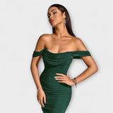 Ione - Robe Bodycon à Épaules Dégagées