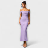 Ione - Robe Bodycon à Épaules Dégagées