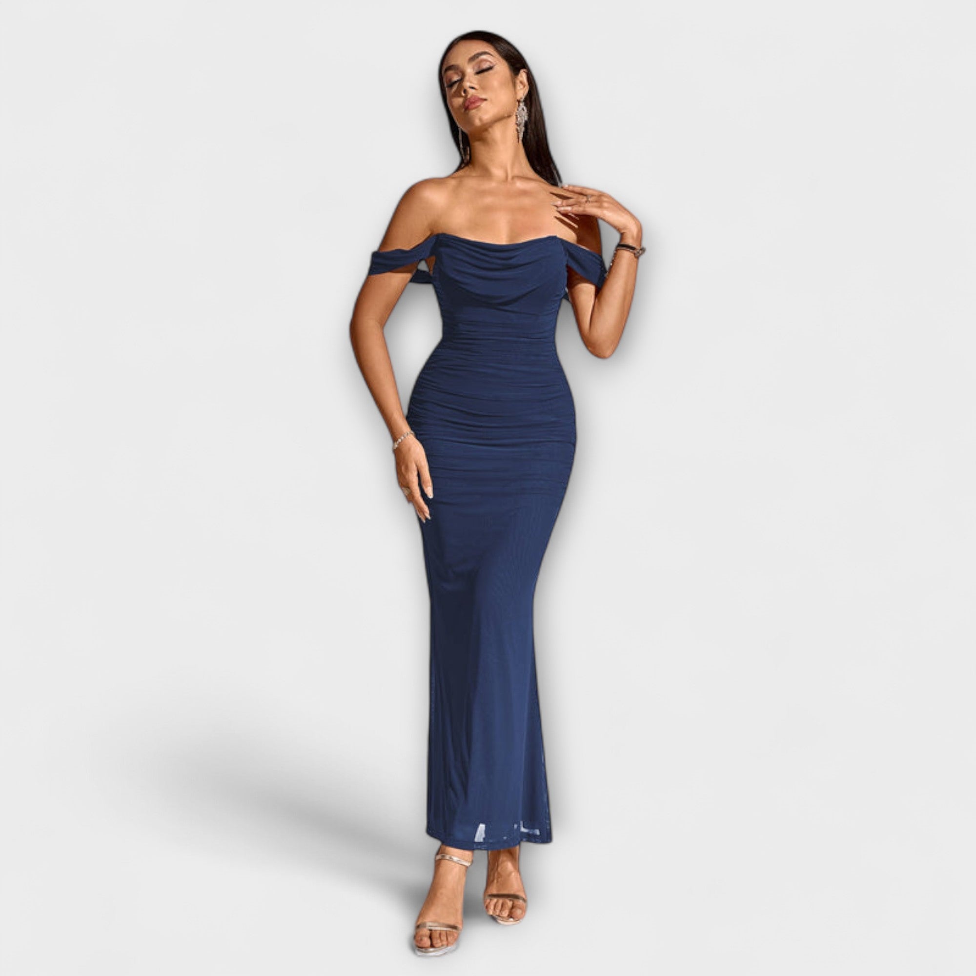 Ione - Robe Bodycon à Épaules Dégagées