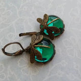 Boucles d'oreilles sphériques en or ancien