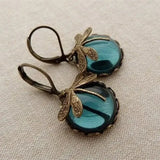 Boucles d'oreilles sphériques en or ancien